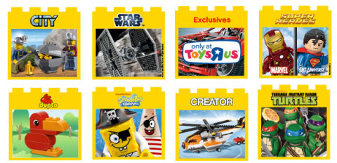 lego on sale at toys r us