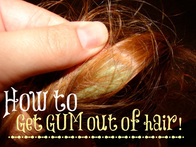 How to remove GUM from hair and clothes MyLitter One Deal At A