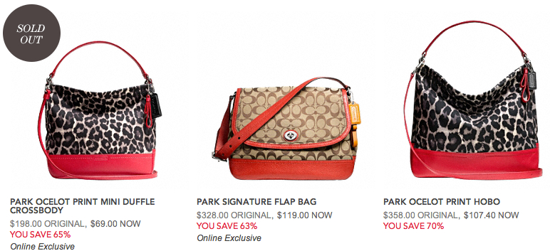 Coach Factory 65% off Clearance OPEN + New Styles (who was asking about diaper bags?) - MyLitter ...