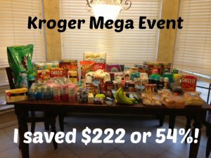 Kroger mega event shopping trip