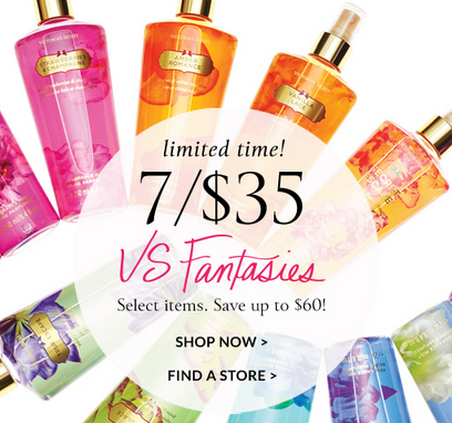 Victoria Secret Body Sprays 7/$35 Sale! Plus coupon codes