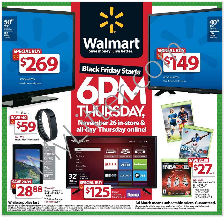 Walmart Black Friday Ad Scan 2015 - GET IT NOW! - MyLitter - One Deal - What Time Are Black Friday Deals At Walmart