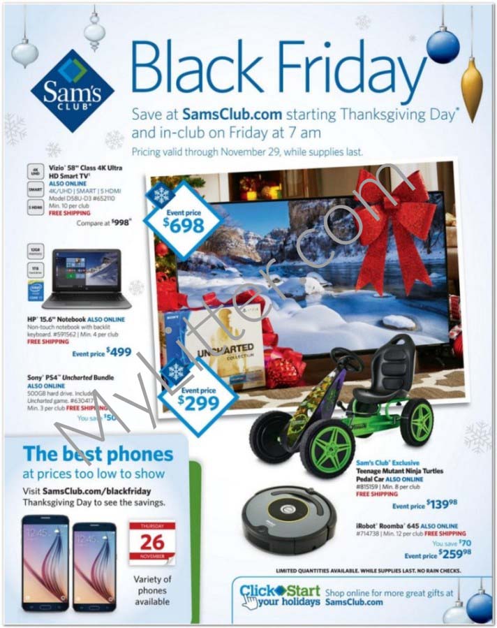 Sam's Club Black Friday Ad Scan and Printable List are Available Now