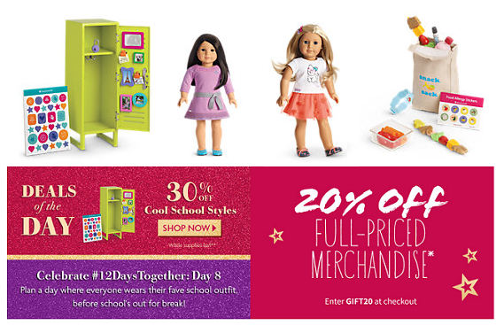 american girl offer code 2019