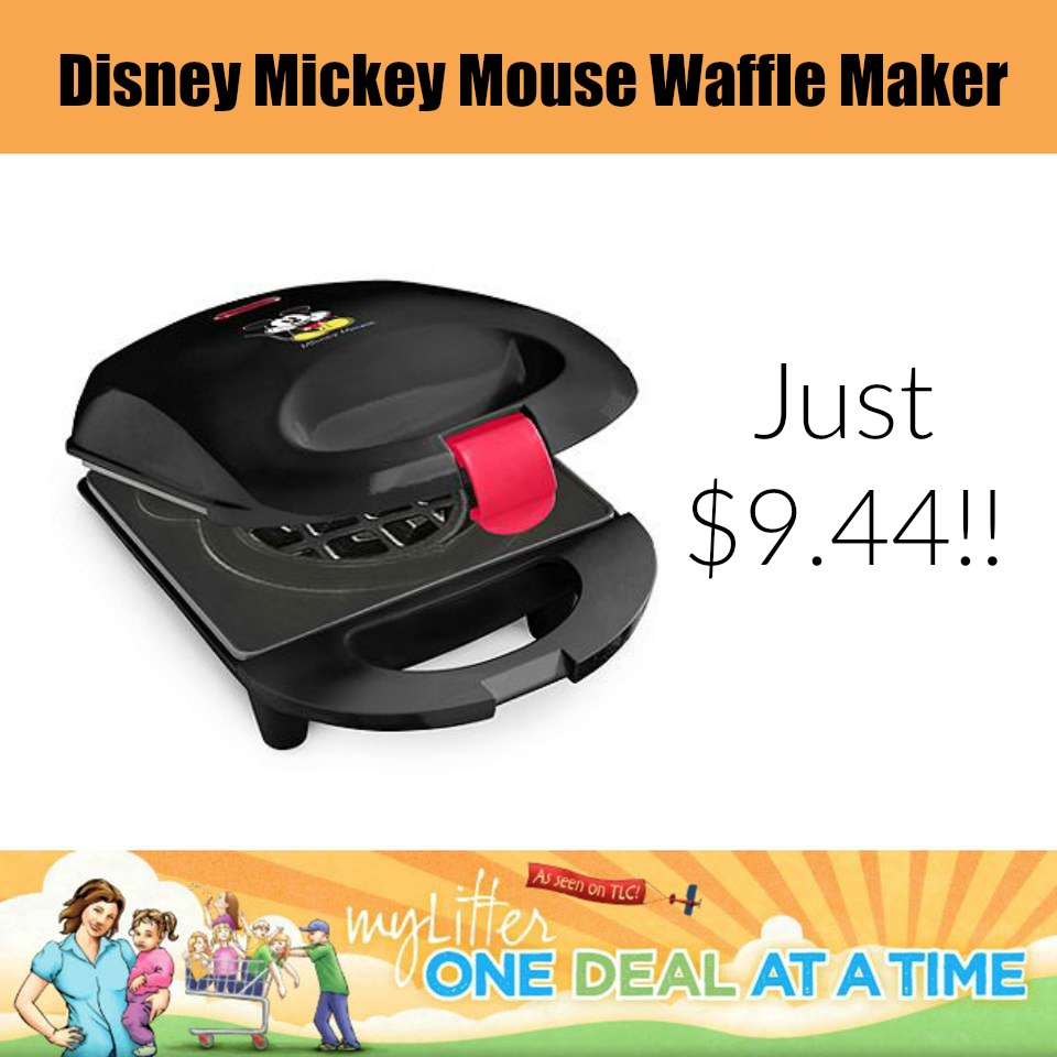 Disney Mickey Mouse Waffle Maker Just 9.44!! MyLitter One Deal At A Time