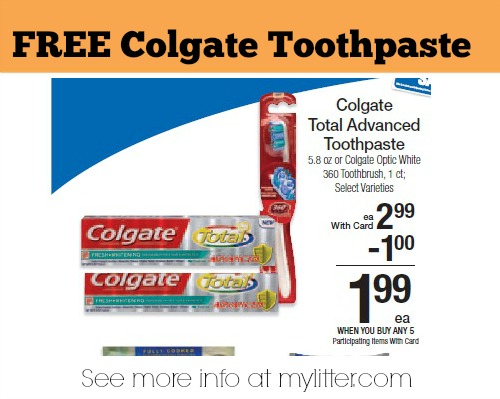 Kroger Mega Event: FREE Colgate Toothpaste {Print Now} - MyLitter - One ...