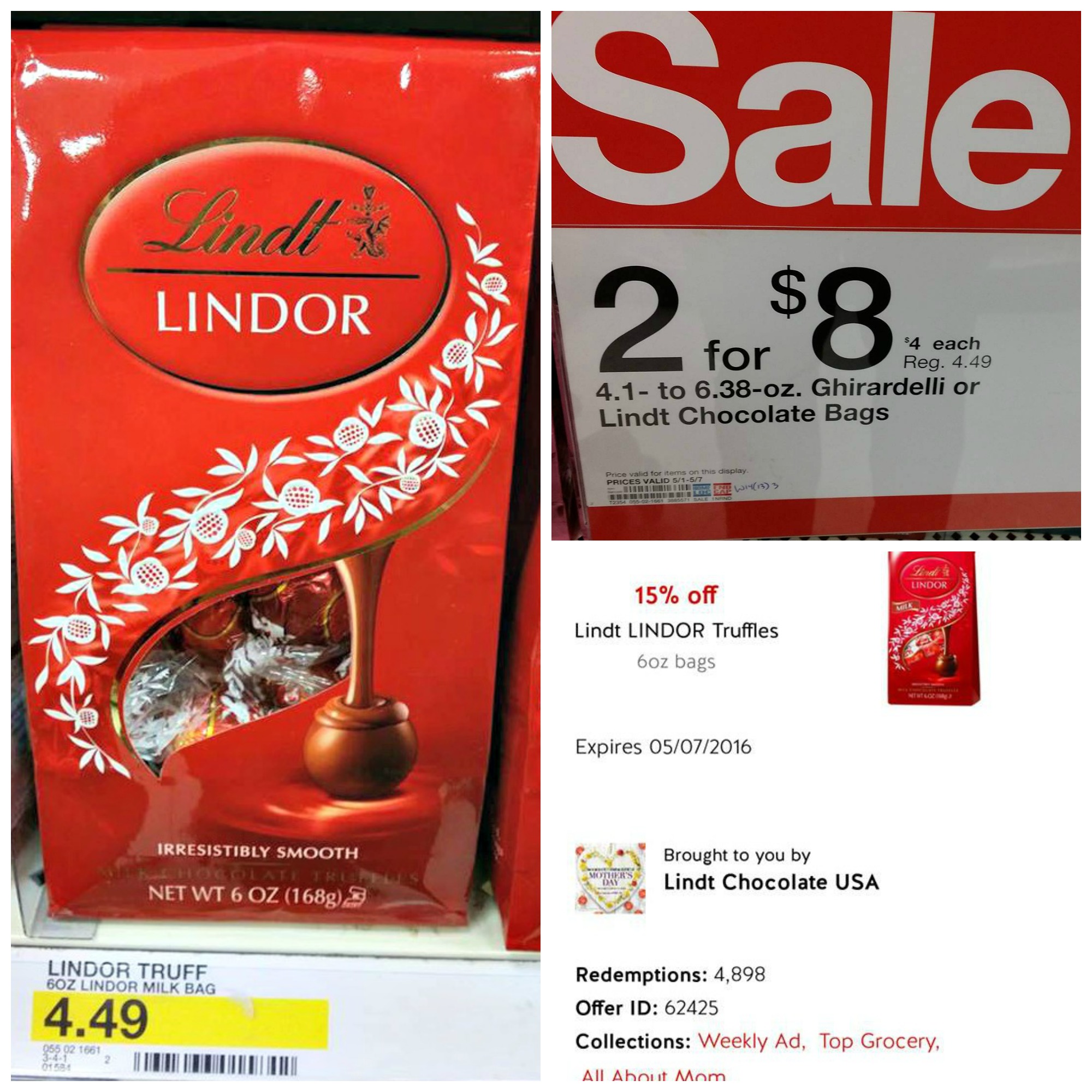 Target 3.40 for 2 bags of Lindt Lindor Truffles! MyLitter One