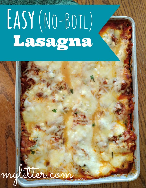 Easy No Boil Lasagna Recipe Mylitter One Deal At A Time