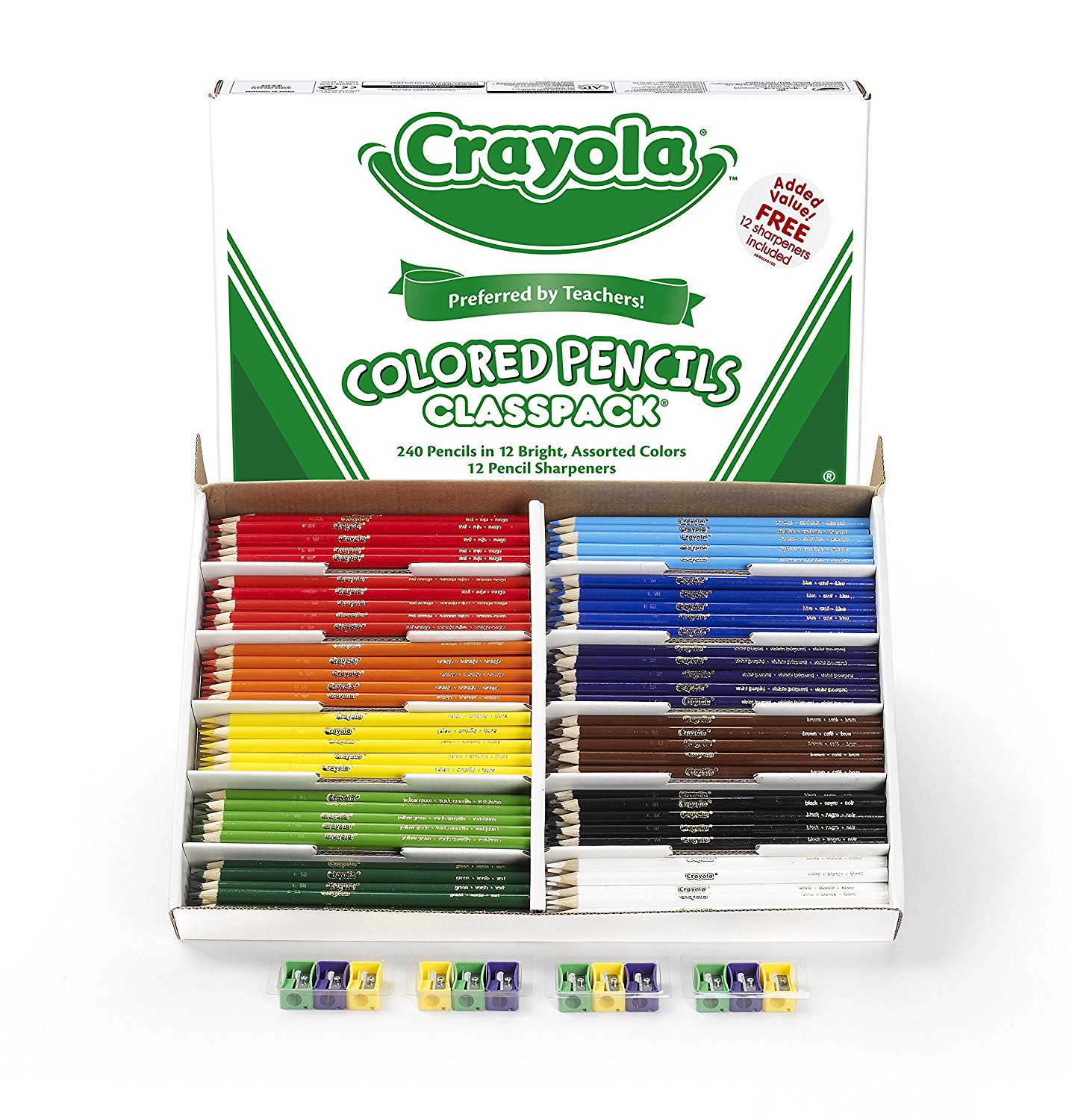 Amazon Crayola Colored Pencils, 24 Packs of 12Count Colored Pencils