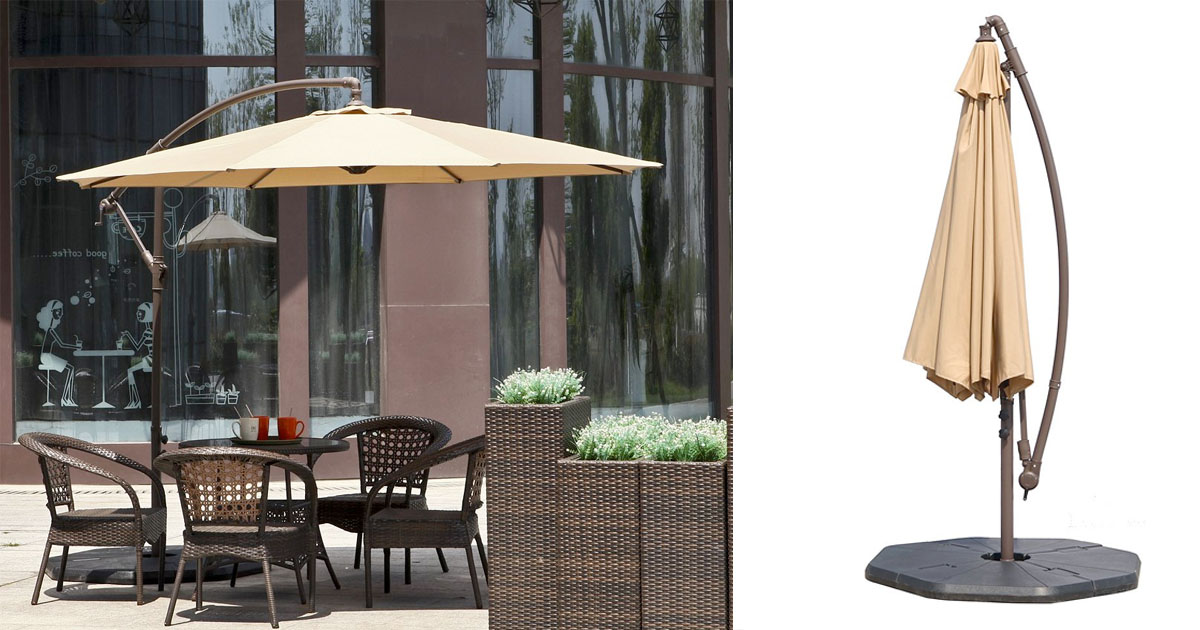 Amazon 10 Ft Offset Hanging Patio Umbrella 37 49 Regular Price 124 99 Mylitter One Deal At A Time