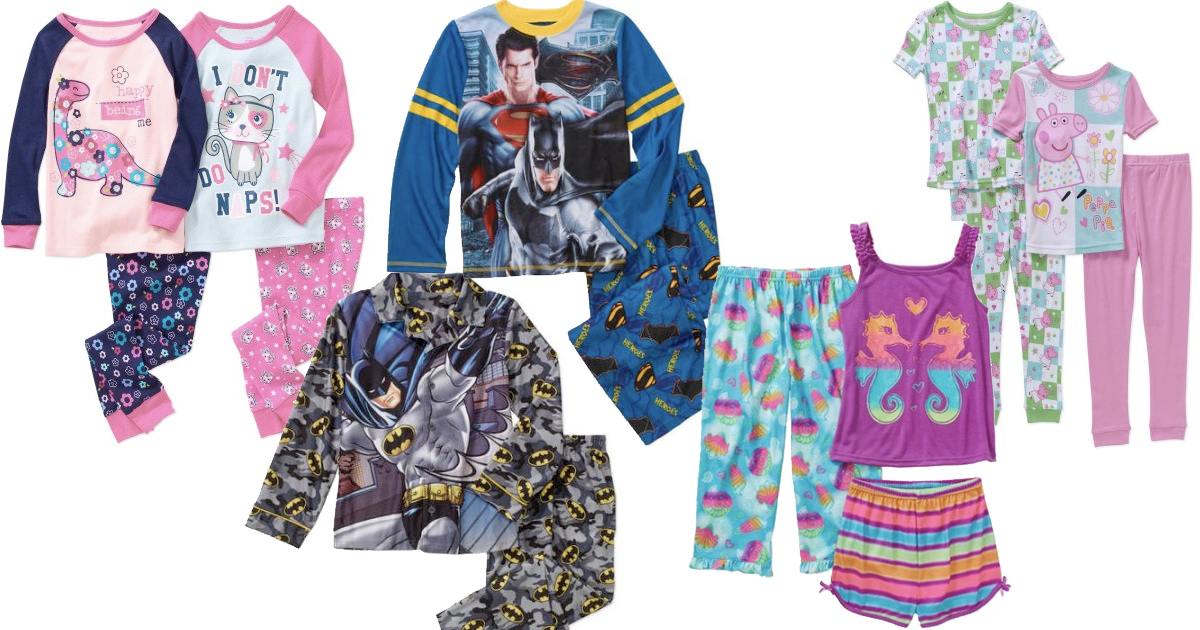 Walmart Black Friday Children's Pajama Sets (As low as 6.50