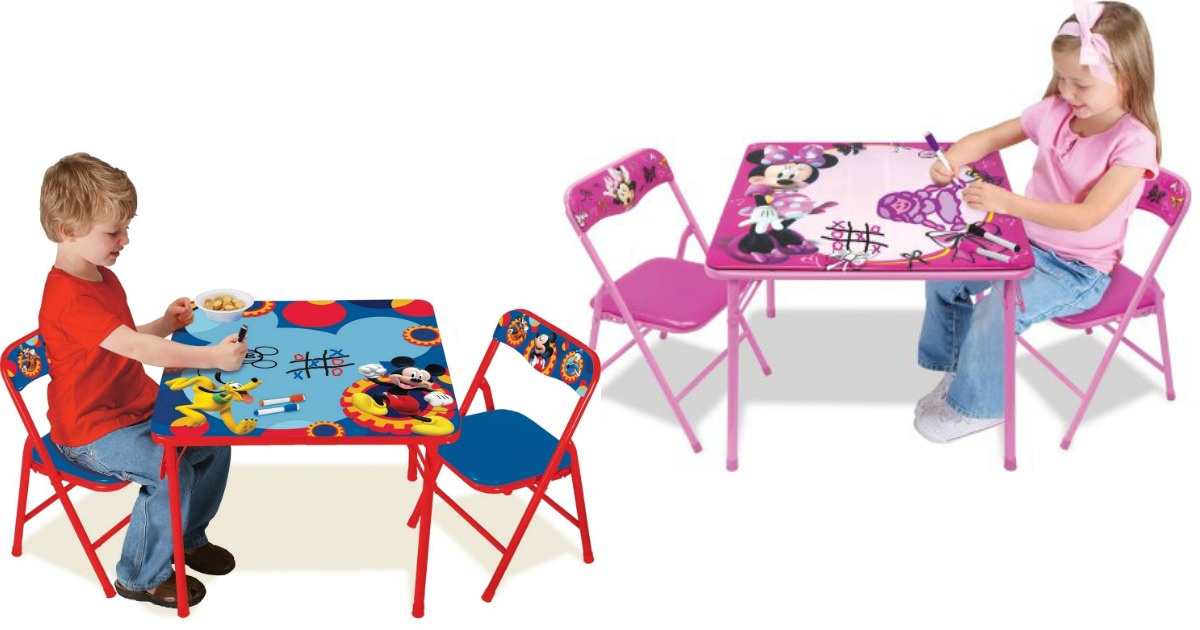 mickey mouse activity table and chair set