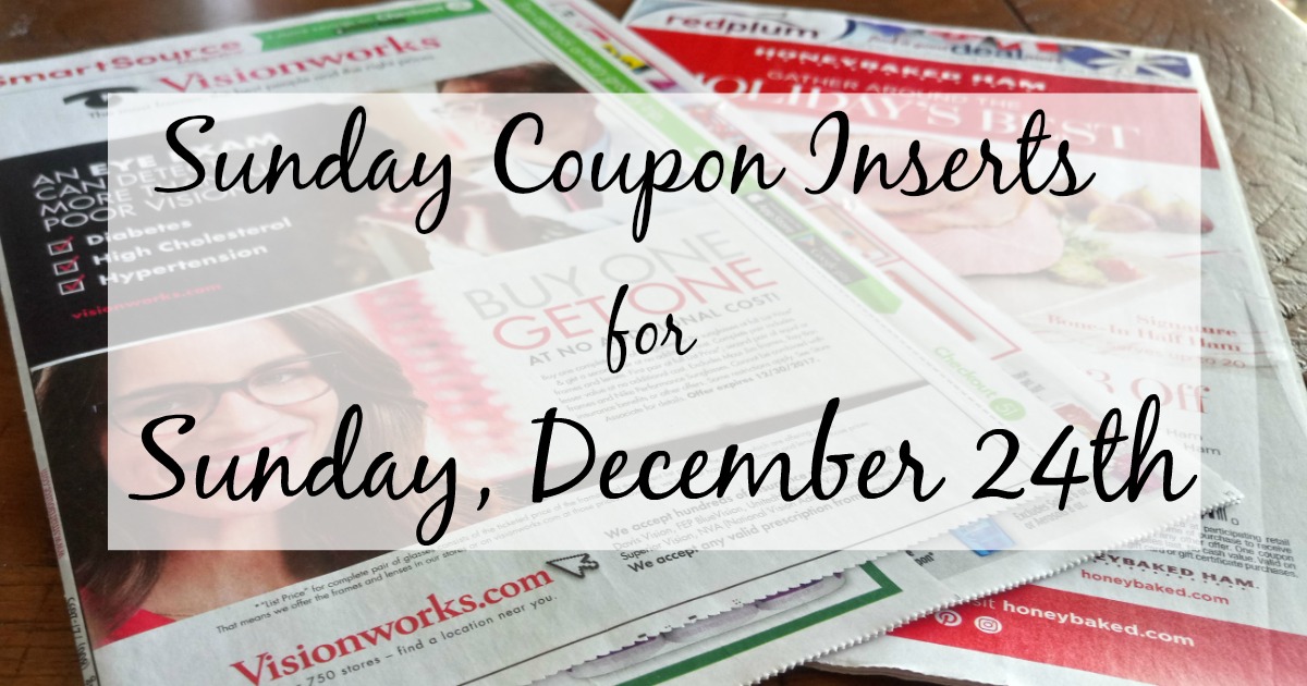 Sunday Coupon Preview for 12/24 (No Inserts) - MyLitter - One Deal At A Time
