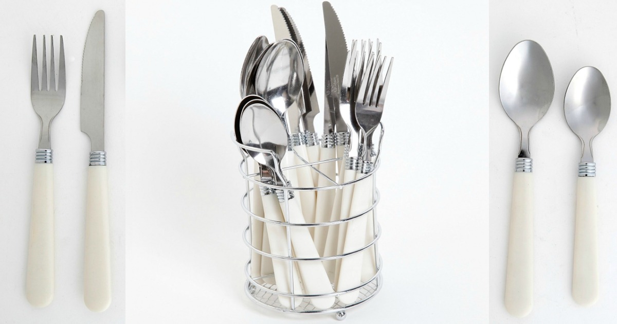 Amazon Gibson Sensations Stainless Steel 16Piece Flatware Set 4.97