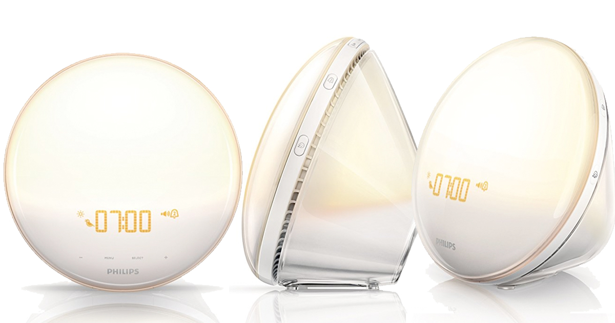 Amazon Philips WakeUp Light with Colored Sunrise Simulation 104 (Regular Price 140