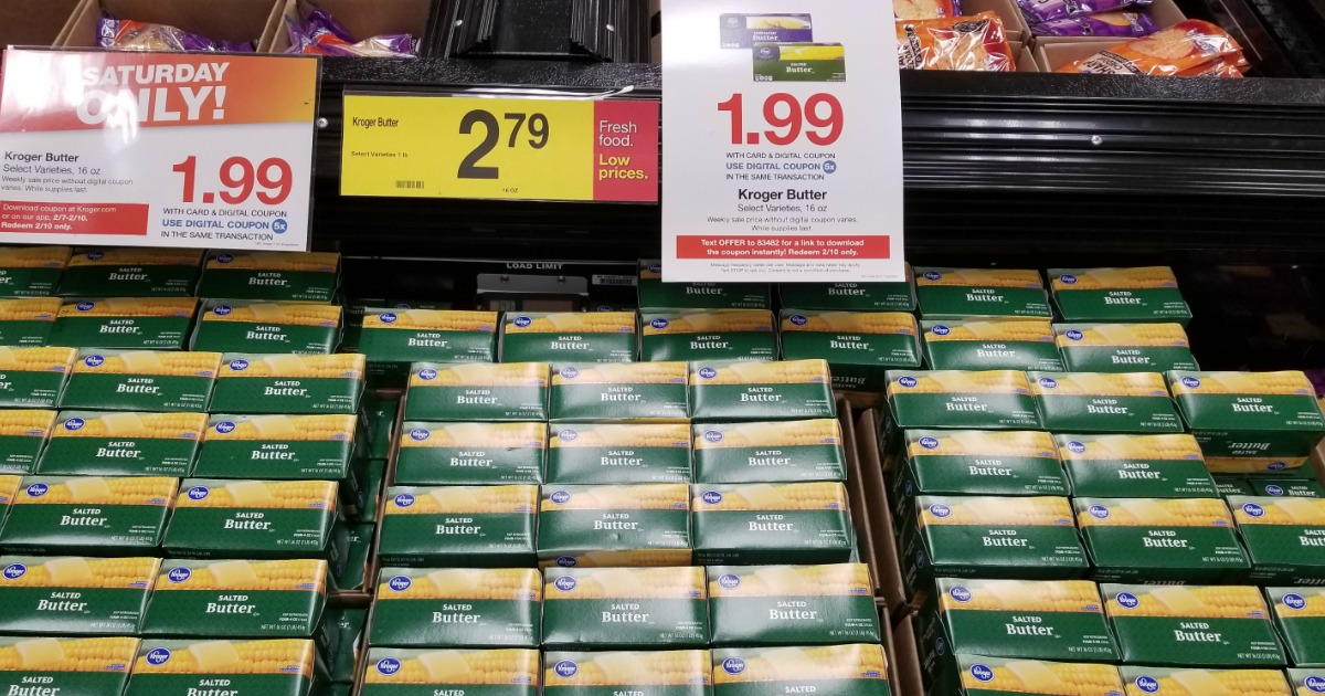 Kroger Get Kroger Butter 16oz for 1.99 (Saturday Only) MyLitter