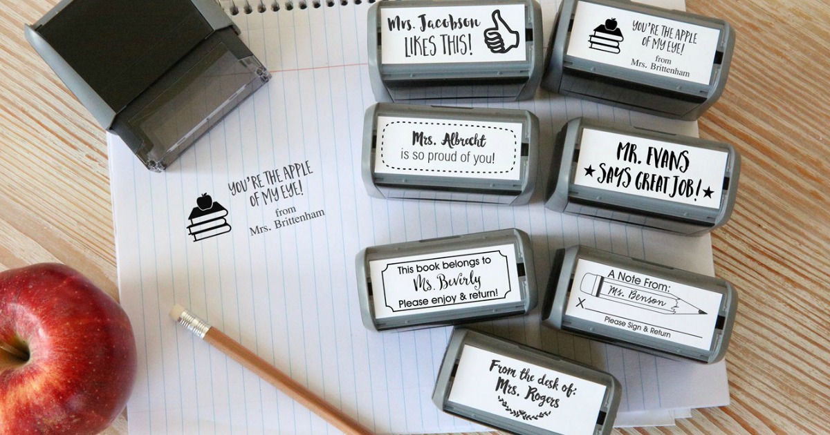 Jane Self Inking Teacher Stamps Just 9 99 Great T Idea
