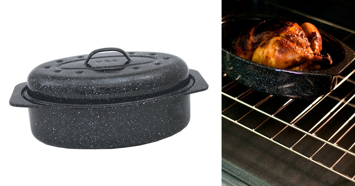 Covered Roaster Pan-Granite Ware Roasting Pan