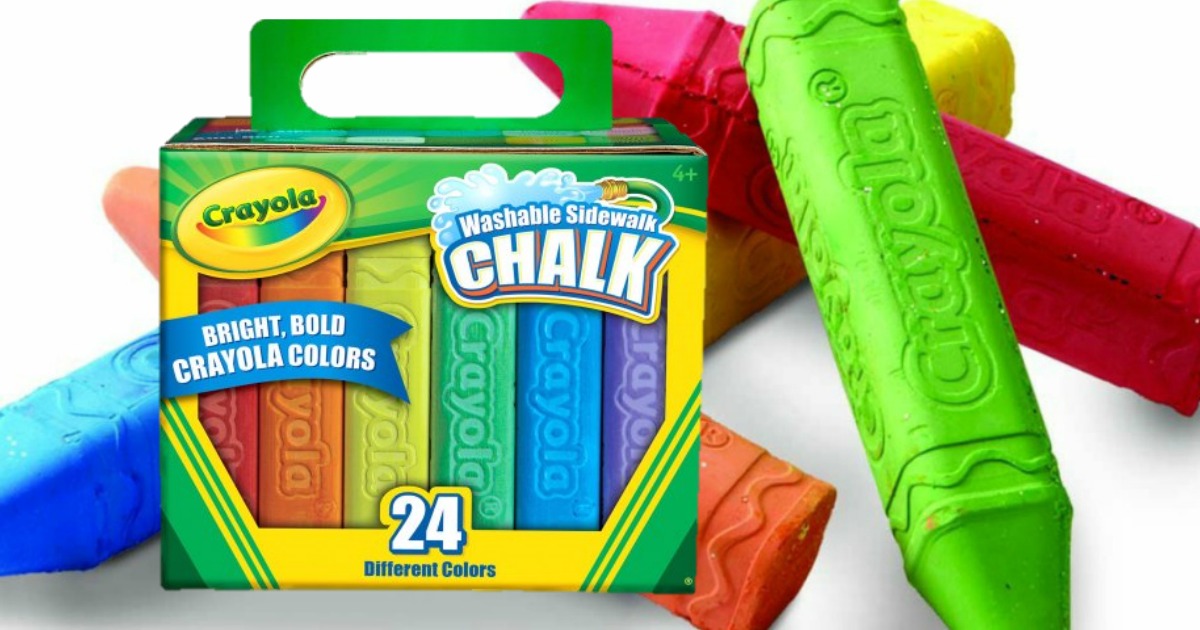 Walmart 24Pack Crayola Sidewalk Chalk 2.47 (Reg. 3.32)