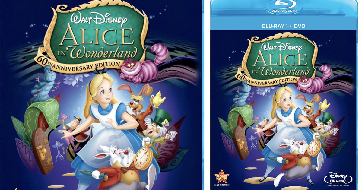 Amazon Alice In Wonderland DVD + Bluray 8.99 (Regular Price 14.99