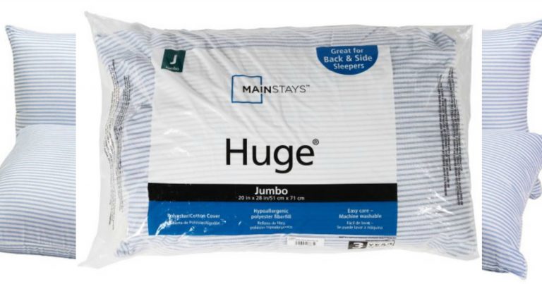 Walmart 2 Pack Of Mainstay S Huge Pillows 6 80 Reg 13