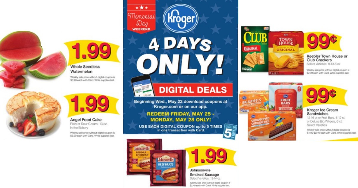 Kroger 4 Days of Digital Deals Starts Friday! Load Your Coupons!