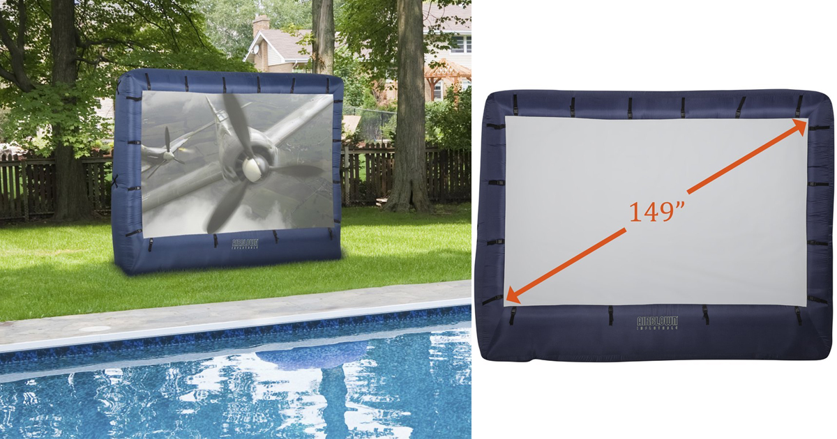 Amazon Airblown Movie Screen Inflatable with Storage Bag, 149" Screen