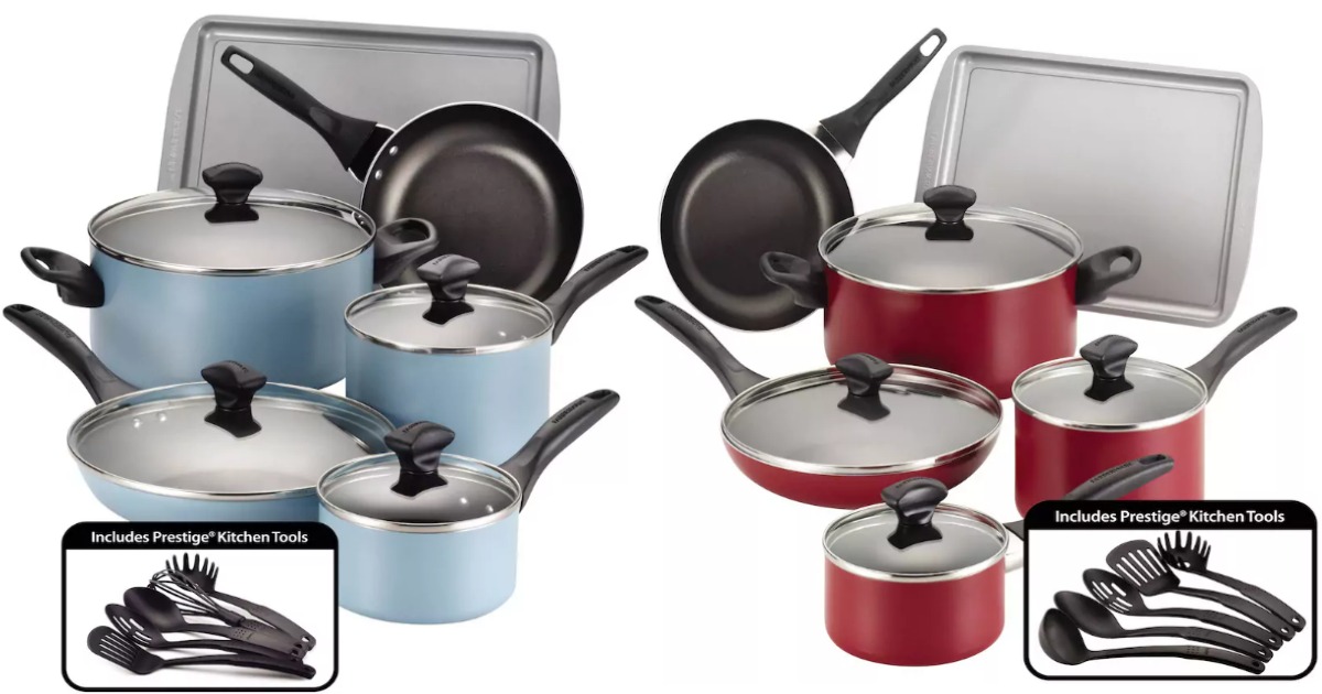 Kohl's Cardholders 8 Colors Farberware 15pc. Cookware Set 24.99