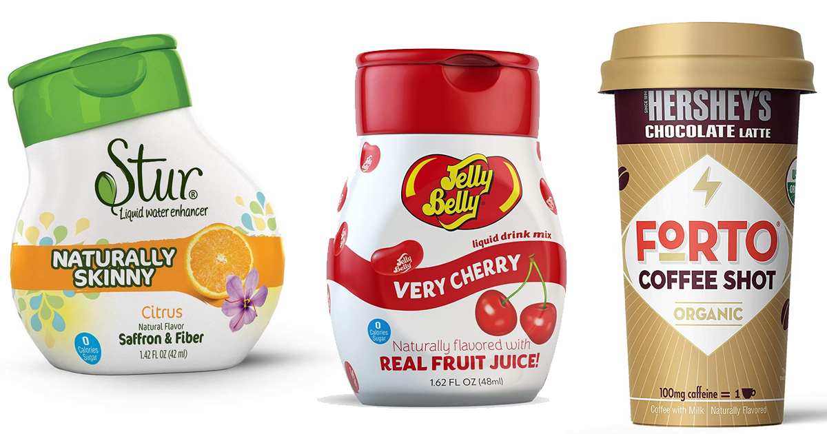 Amazon Save on FORTO Coffee Shots, Stur & Jelly Belly Drink Mixes