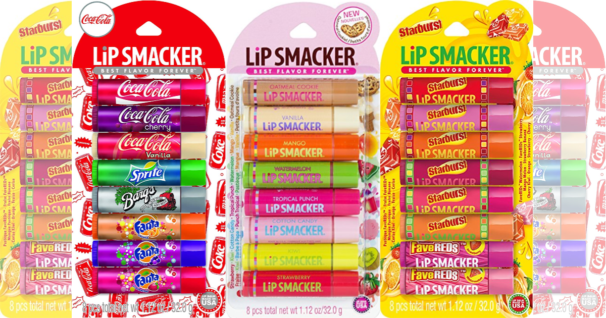 Amazon Lip Smacker 8 Pack Lip Glosses As Low As 480 60¢ Each Free Shipping 