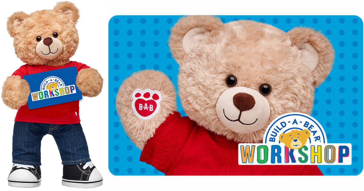 BuildABear 100 eGift Cards for just 69.99