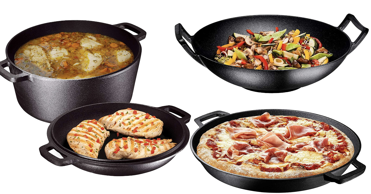 Amazon Save on PreSeasoned Cast Iron Cookware MyLitter One Deal
