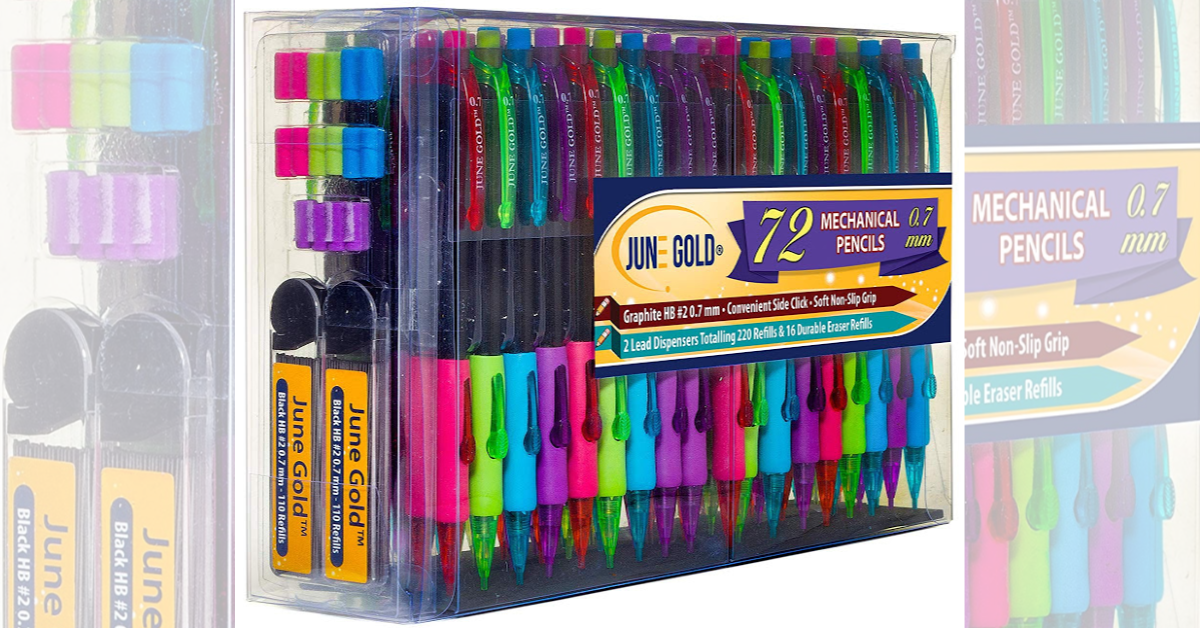 Amazon June Gold 72 Mechanical Pencils + Refills MyLitter One Deal