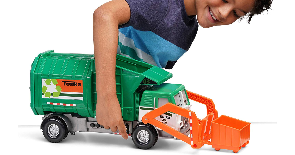 motorized garbage truck toy