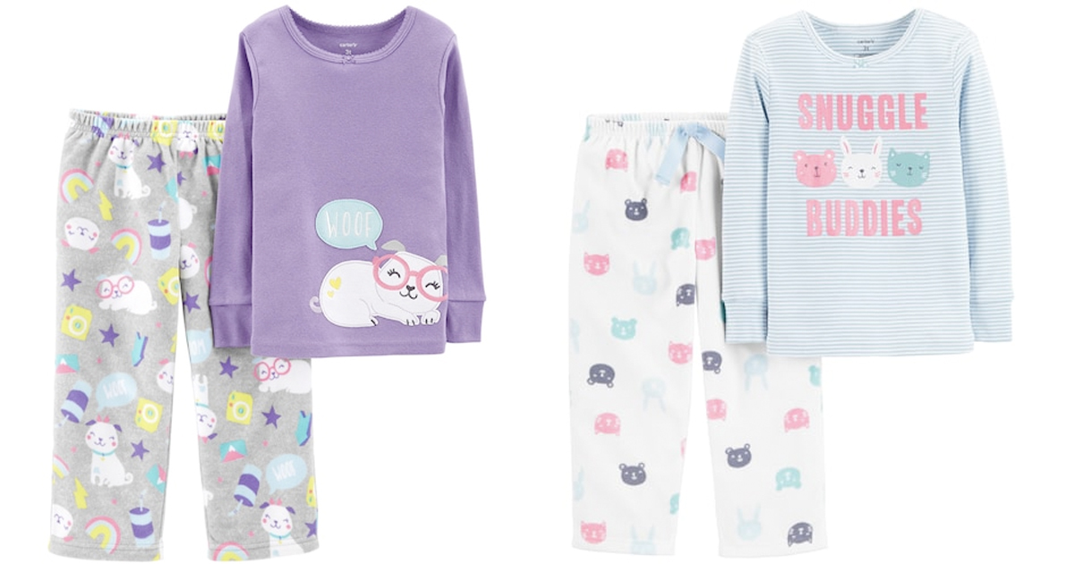 Kohl's Toddler Girl Carter's Top & Microfleece Bottoms Pajama Set 6.