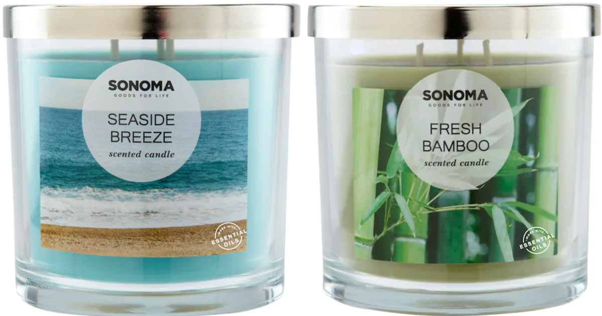 Kohl's Sonoma 14Ounce Candles as low as 5.24 (Regularly 19.99)