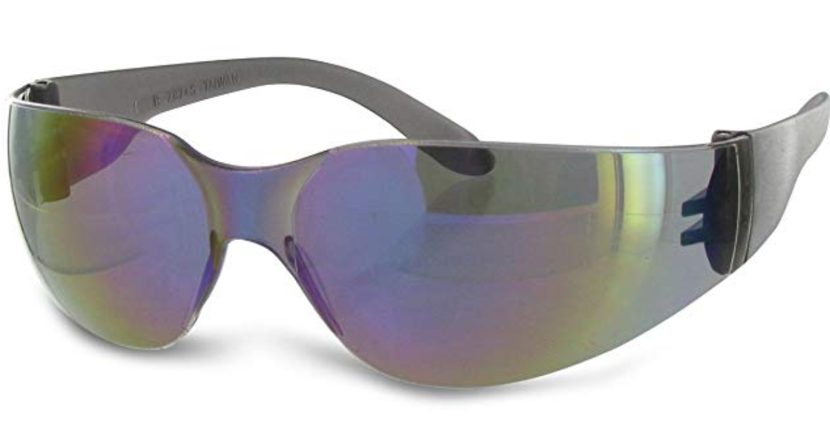 Radians Rainbow Mirror Safety Glasses ScratchResistant, Wraparound