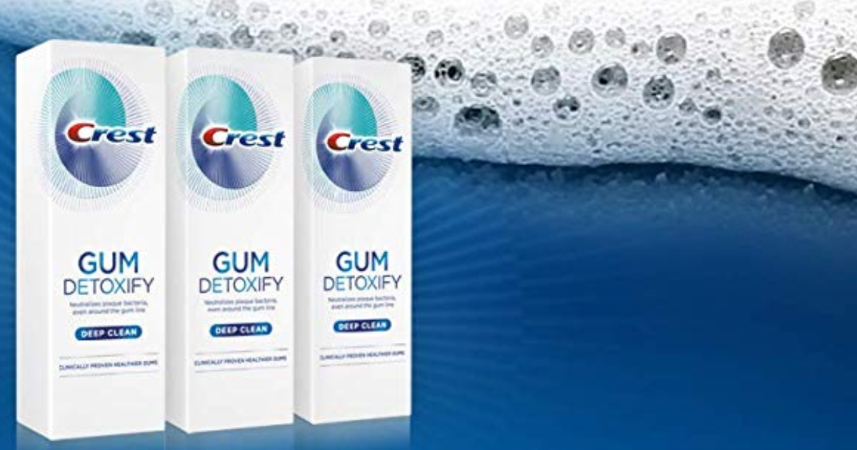 Crest Toothpaste Gum Detoxify Deep Clean, 4.1oz (Pack of 3) Great Deal!