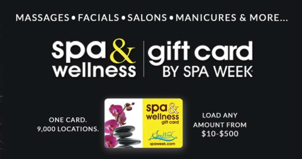 18 off Spa & Wellness Gift Cards of 25 or More