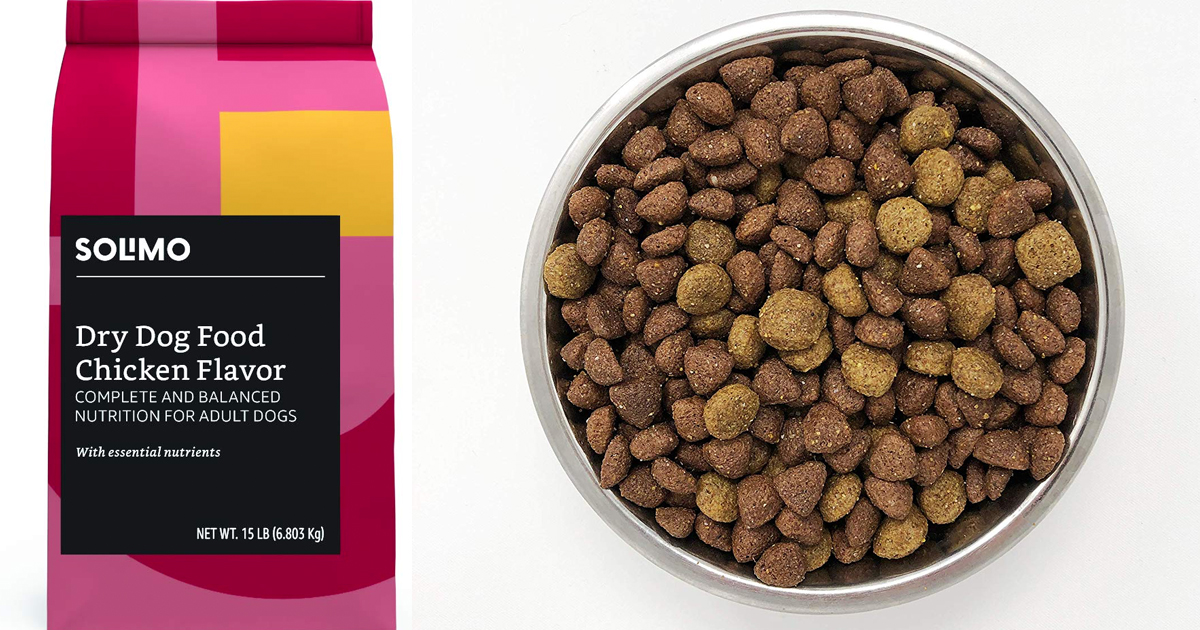 Limited Time Offer Solimo Basic Dry Dog Food (Chicken or Beef Flavor