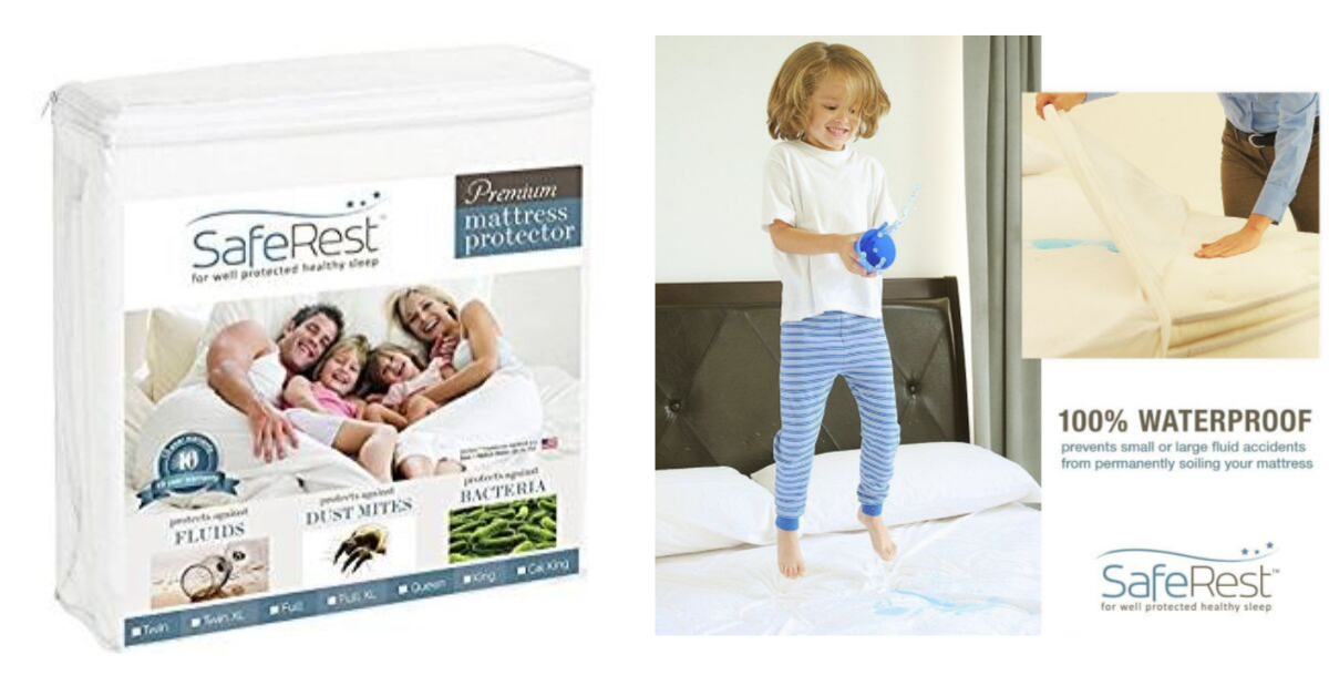 saferest full size premium hypoallergenic waterproof mattress protector