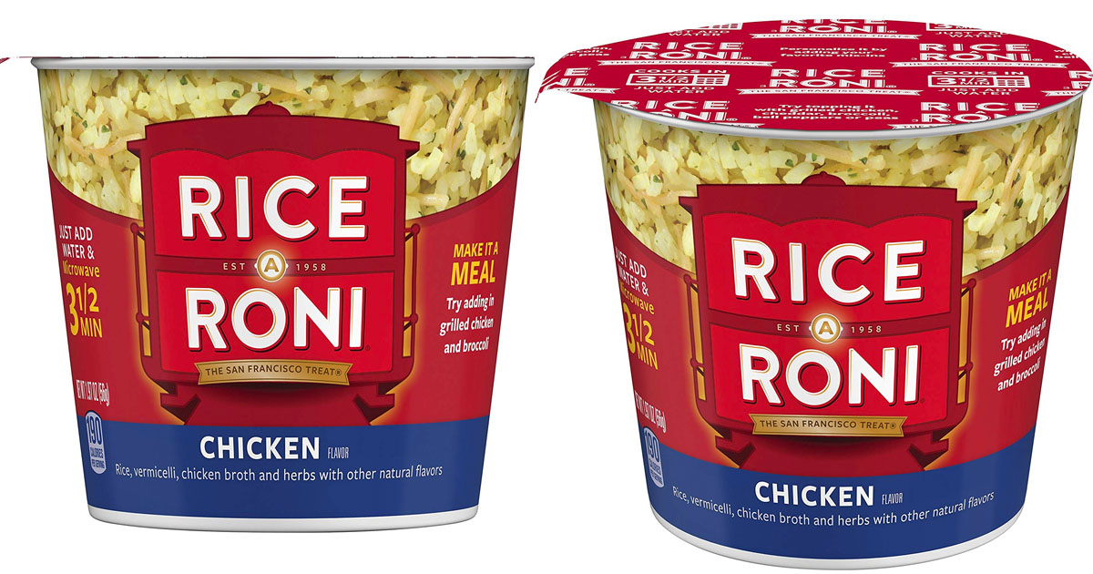 Limited Time Offer Rice A Roni Cups Chicken Individual Cup 1 97 Ounce Pack Of 12