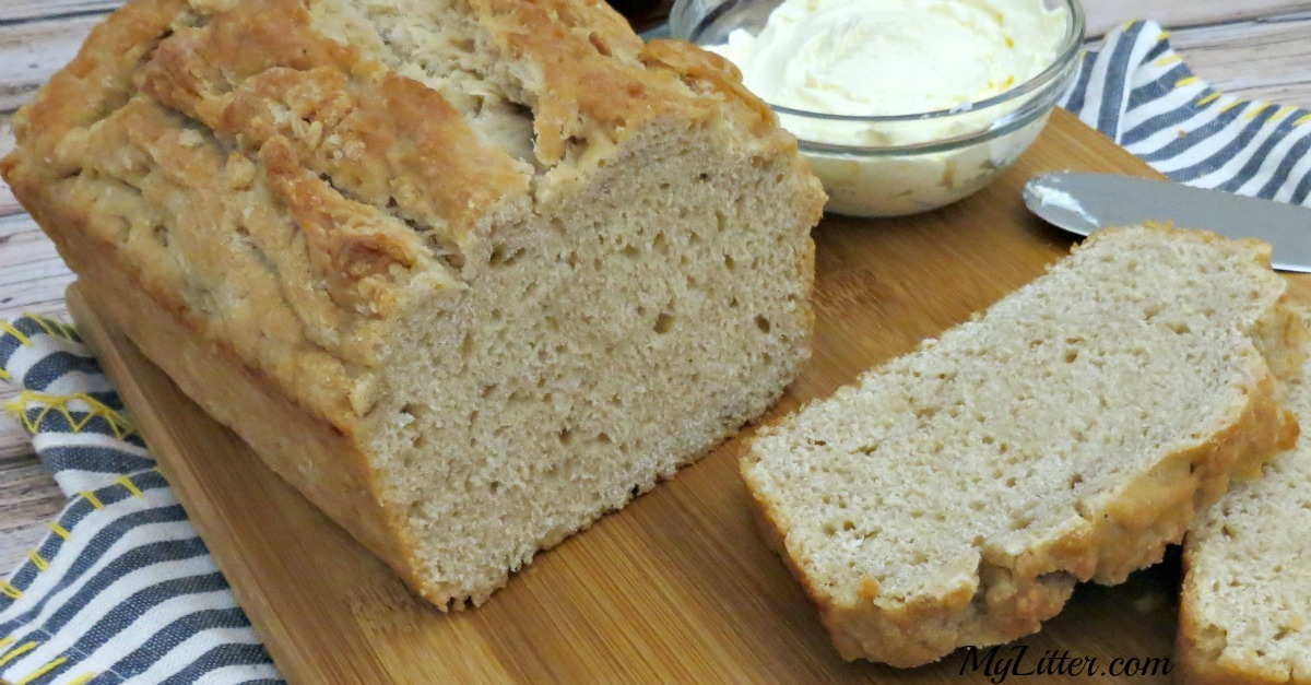 This delicious 3 Ingredient Beer Bread recipe is so easy to make and only takes an hour to bake!