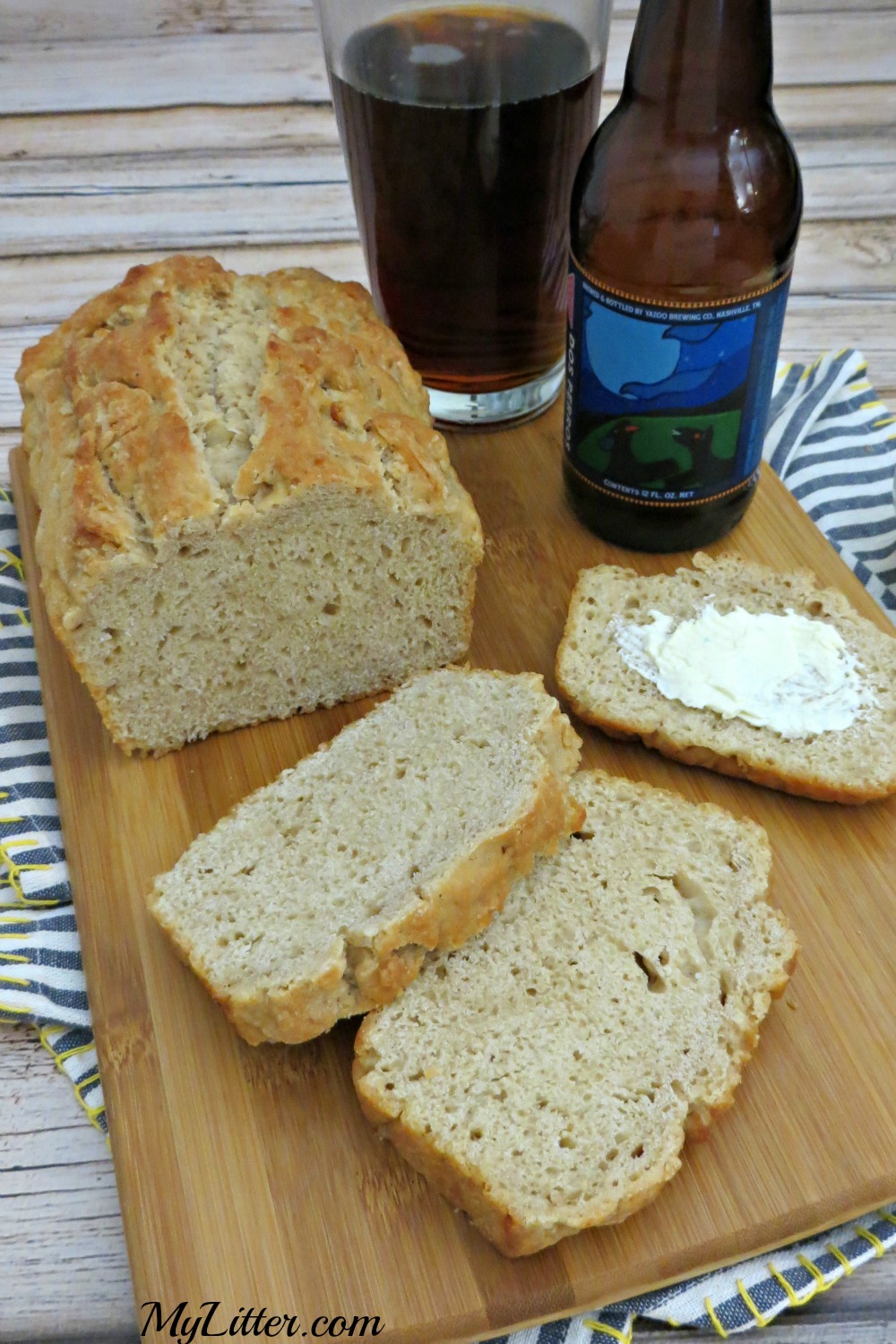 This 3 Ingredient Beer Bread Recipe is so easy & delicious! It goes great with a hearty stew and salad for a full meal. A quick bread recipe that everyone will keep asking for!