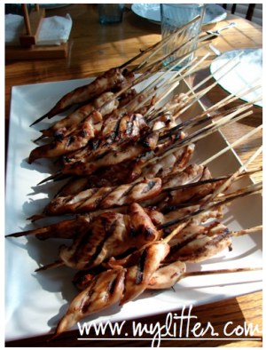 Grilled marinated chicken kabobs