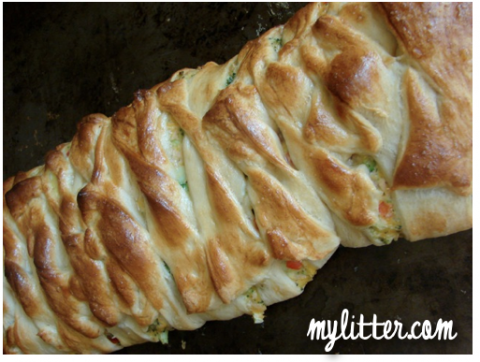 baked croissant broccoli braid pampered chef recipe