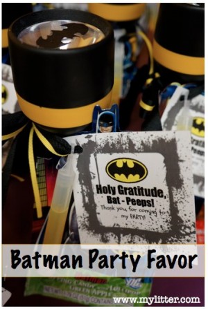 batman party favors kids party