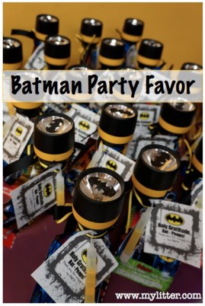 kids batman party favors, batman flashlight