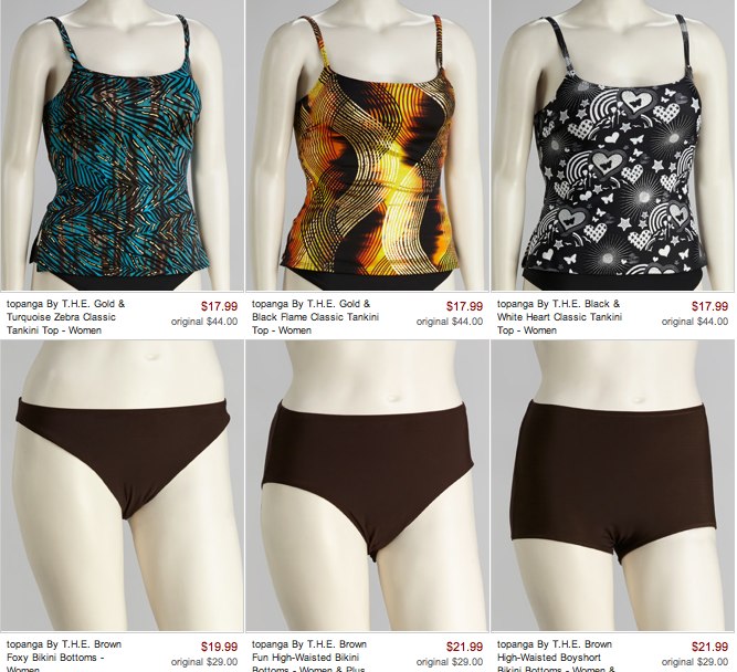 zulily plus size swimwear