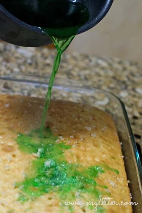 making jello cake lime